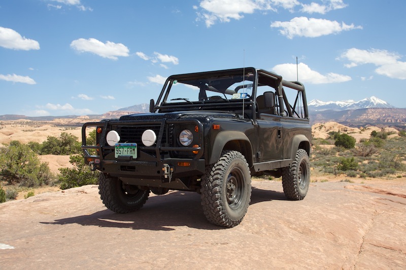 NAS D90 on Rock in Moab